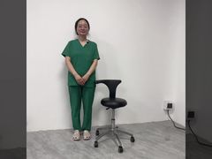 ST42 عرض البراز المريح لمساعد طب الأسنان | ارتفاع قابل للتعديل كرسي ممرضة المتداول