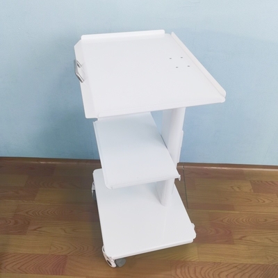 عربة عيادة الأسنان المصنوعة من الفولاذ المقاوم للصدأ، عربات متحركة مع وحدة مقبس مدمجة