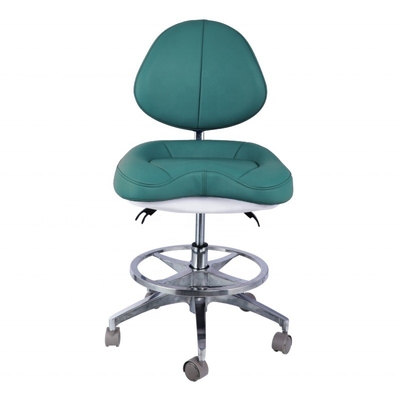 Soft Leather Dentist Stool Unique Comfortable Seat Adjustable Height Dentist Chair With Wheels