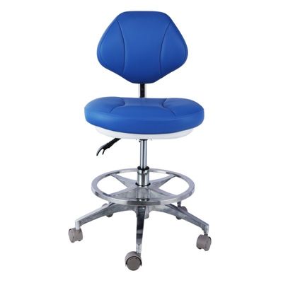 360 Degree Rotating Dental Assistant Chair Comfortable Seat Dentist Stool With Backrest