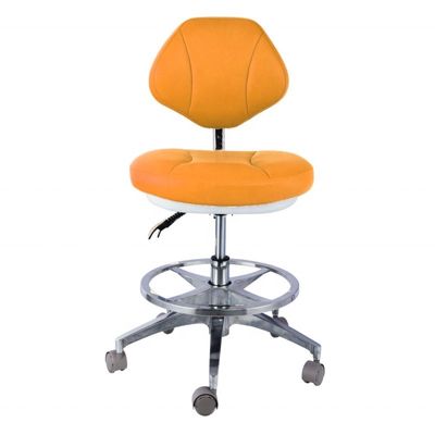 360 Degree Rotating Dental Assistant Chair Comfortable Seat Dentist Stool With Backrest