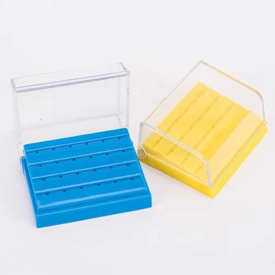 24 حفرة التطهير الأسنان الحفرة صندوق ألوان مختلفة الماس الحفرة حامل البلاستيك الحفرة الأسنان الحامل