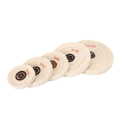 عجلة قطنية لتلميع وتنعيم مختبر الأسنان مادة كاشطة عجلات تلميع الأسنان