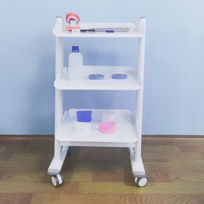 عربة ترولي طبية لمعدات طب الأسنان، عربة أسنان متحركة متينة من الفولاذ المقاوم للصدأ