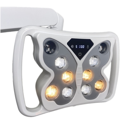 مصباح تشغيل الأسنان 70000 LUX، 10 لمبات، شكل فراشة، مصابيح جراحية لوحدة الأسنان