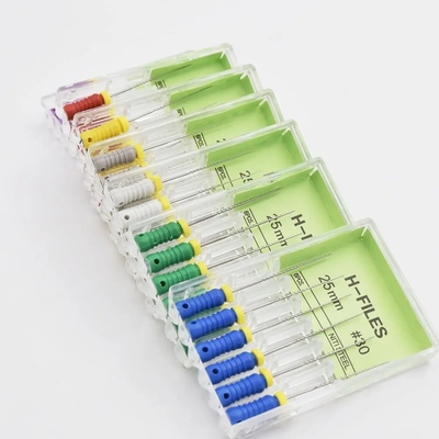 ملف H للأسنان من الفولاذ المقاوم للصدأ، ملفات علاج جذور الأسنان، متعدد الأحجام، ملف H للأسنان