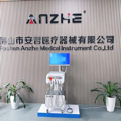 أدوات طب الأسنان الوعاء الجراحية الأسنان المتنقلة عربة للاستخدام البيطري العلاج الأسنان الحيوانات الأليفة عربة مع ضاغط