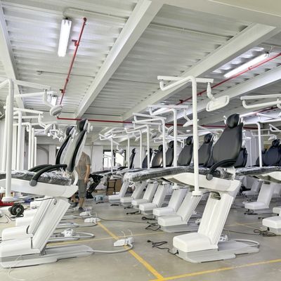 طقم فموي للأسنان كرسي عيادة الأسنان مع وظيفة تبييض الأسنان ضوء LED قبول مخصص كرسي معدات الأسنان وحدة الأسنان