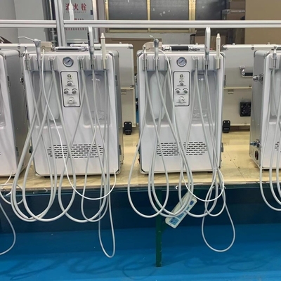 وحدة العلاج المحمولة للأسنان مع مقياس الأسنان والشفاء الخفيفة قطعة يد البيطري استخدم الحجرة العلاج الأسنان المتنقلة