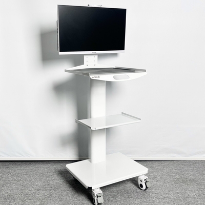 مستشفى المسح الفموي عربة التمريض المتنقلة 3 طبقة عربة الأسنان عربة متحركة من الفولاذ المقاوم للصدأ مع فتحة مدمجة