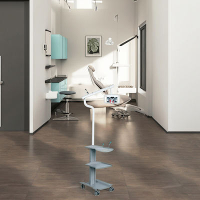 آلة تبييض الأسنان عالية الكفاءة الأزرق الأحمر الأرجواني 3 ألوان أسنان أسنان تبييض الضوء مع عربة متنقلة