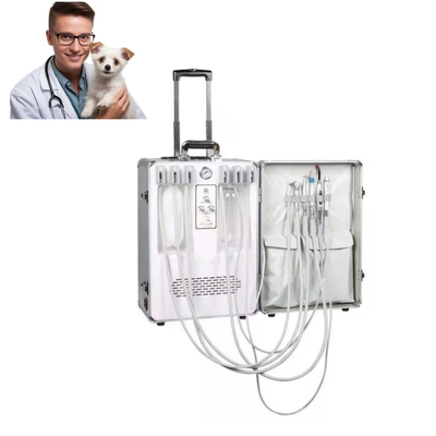 تنظيف أسنان الحيوانات معدات تشغيل الأسنان المحمولة عيادة بيطرية تستخدم وحدة علاج الأسنان وحدة أسنان محمولة باليد