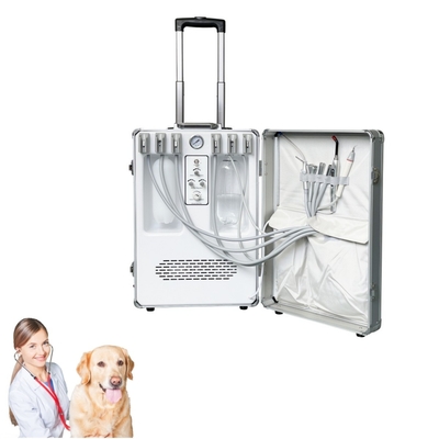 معدات أسنان بيتر يدوية الحيوانات الأليفة علاج الأسنان الحقيبة رعاية أسنان الحيوانات البيطرية وحدة علاج أسنان متنقلة