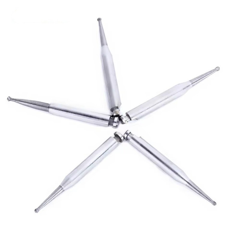 أزيز كربيد التنجستن لطب الأسنان لقطع التيجان، رأس دائري، سرعة منخفضة، أدوات طب الأسنان المصنوعة من الكربيد