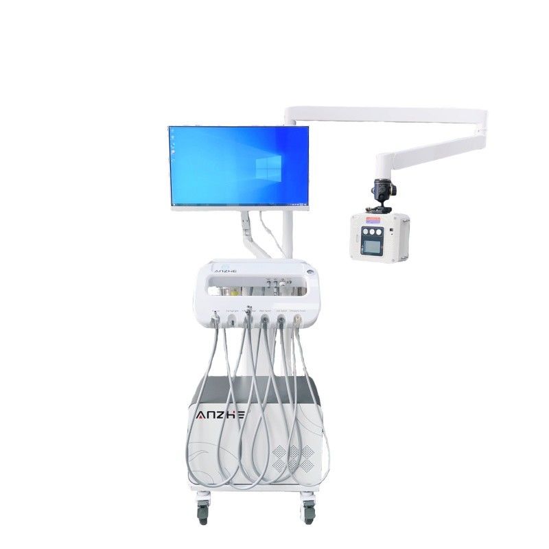 Mobile Dental Trolley With X Ray Machine Movable Dental Cart With Air Compressor