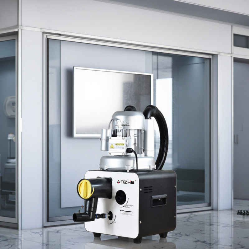 وحدة شفط أسنان محمولة بقوة 1.8 حصان، مضخة شفط لعاب الأسنان، توفر 4 كراسي أسنان