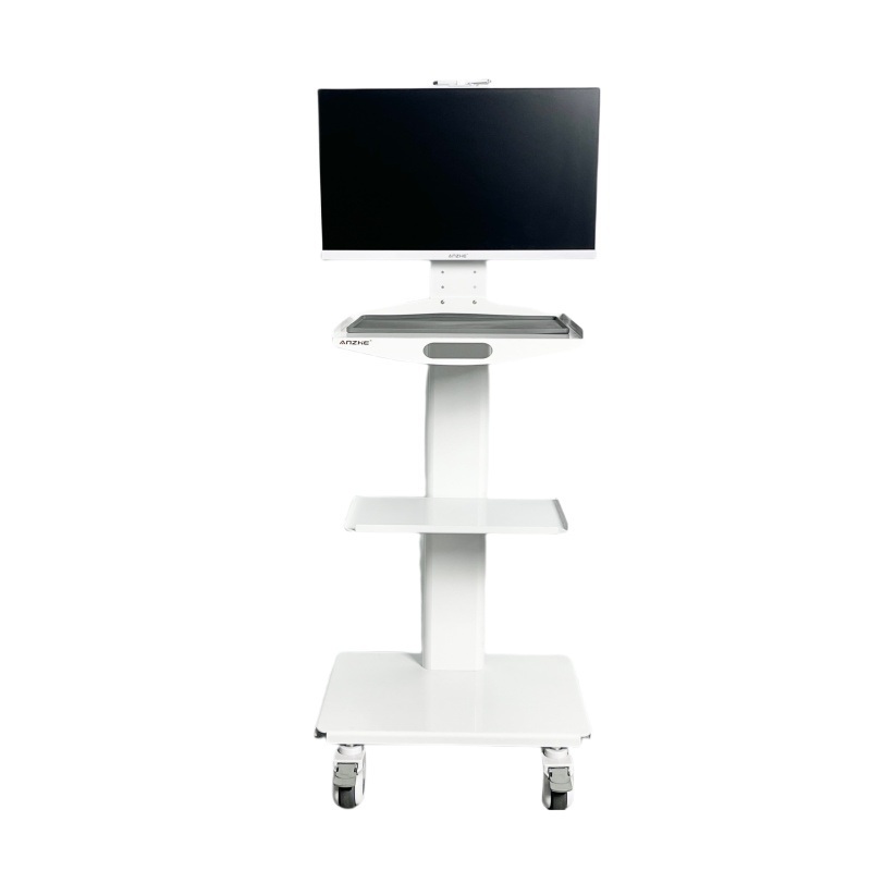 عربة أسنان متنقلة عربة أسنان متحركة عربة طبية كبيرة مكان عربة أسنان شاشة أسنان عربة مسح فموي بأربع عجلات