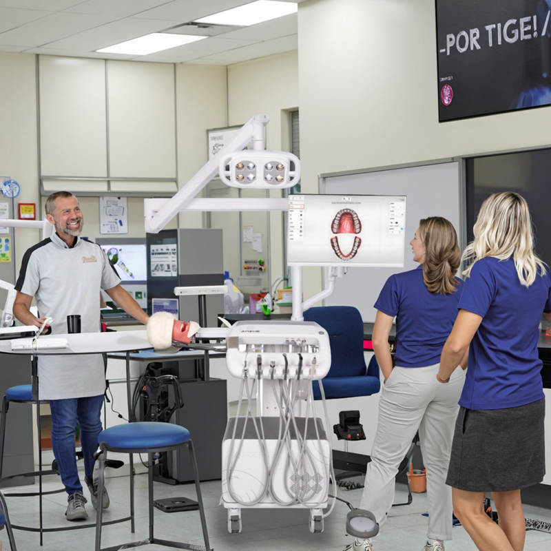 نظام محاكاة فموية للتدريب الجامعي نظام تدريب متقدم لمحاكاة طب الأسنان مع ضاغط ضوء جراحي