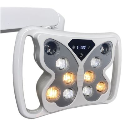 سعر جيد مصباح تشغيل الأسنان 70000 LUX، 10 لمبات، شكل فراشة، مصابيح جراحية لوحدة الأسنان الانترنت