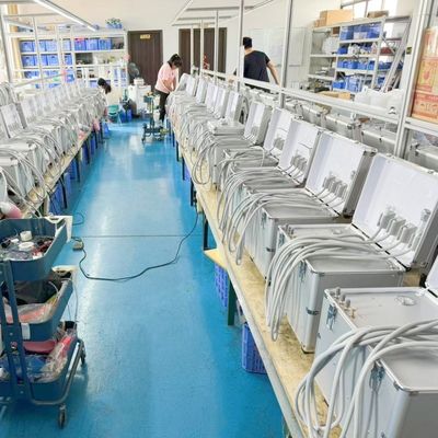 سعر جيد صندوق علاج محمول وحدة عيادة الأسنان التوربينية مع نظام شفط ضاغط الهواء وحقنة ثلاثية لتدريب طب الأسنان الانترنت
