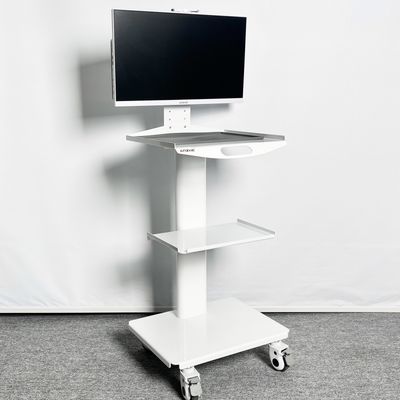 سعر جيد عربة تمريض متنقلة ماسح فموي عربة تمريض أسنان متنقلة بيضاء اللون مع مأخذ طاقة عربة مختبر متنقلة متعددة الوظائف الانترنت