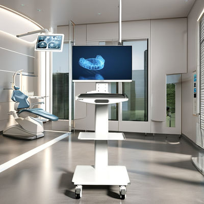 عربة يد وحدة طب الأسنان، عربة كاميرا داخل الفم، مع مصدر طاقة يدوي، ماسح فموي، عربة طب أسنان متنقلة