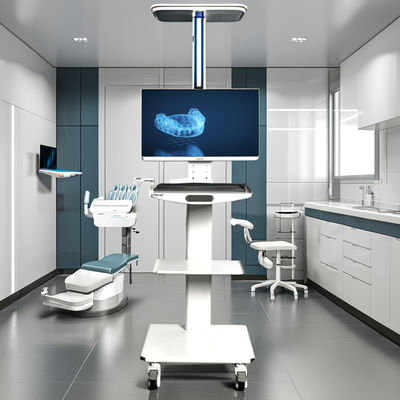 سعر جيد الكرة المتنقلة للكشف عن الأسنان باللون الأبيض مع حامل الشاشة الكرة المتنقلة لأدوات الأسنان المعدنية الانترنت