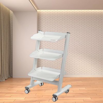 سعر جيد عربة أدوات عيادة الأسنان خفيفة الوزن 3 طبقة معدات الأسنان المعدنية عربة مع علبة عربة الأدوات الطبية الانترنت