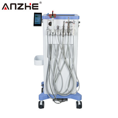 Portable Dental Unit with 550W Oil-Free Compressor 10L Stainless Air Tank and 38DB Low Noise for Veterinary Dental Equipment