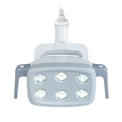 سعر جيد 6 LED ضوء تشغيل الأسنان قابل للتعديل مصباح فحص الفم ضوء جراحي بدون ظل لوحدة كرسي الأسنان الانترنت