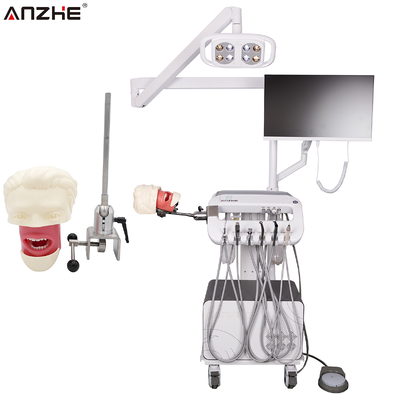 سعر جيد وحدة طب الأسنان المحمولة مع محاكاة الممارسة الرأس الوهمي تدريب طب الأسنان محطة عمل معدات تعليم طب الأسنان ما قبل السريرية للجامعات الانترنت