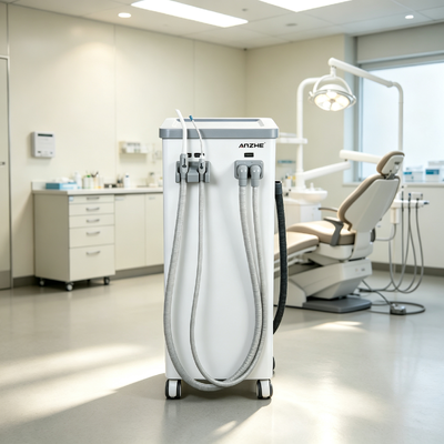 Mobile Dental Suction Unit with 800L/min Suction Flow, Automatic Drainage, and Low-Noise Operation for Dental Clinics