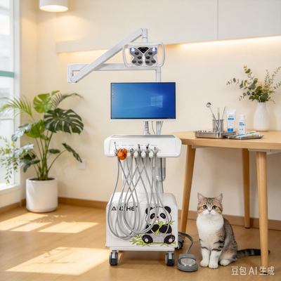 سعر جيد محطة عمل طب الأسنان البيطري مع كاميرا داخل الفم عالية الدقة وضوء أسنان LED ونظام التصوير الرقمي للحاسوب ومعدات طب الأسنان للحيوانات متصل